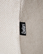 Armchair RINGEL with Cushions Fabric Light Beige