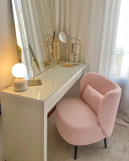 Armchair OTSBY Boucle Pastel Pink