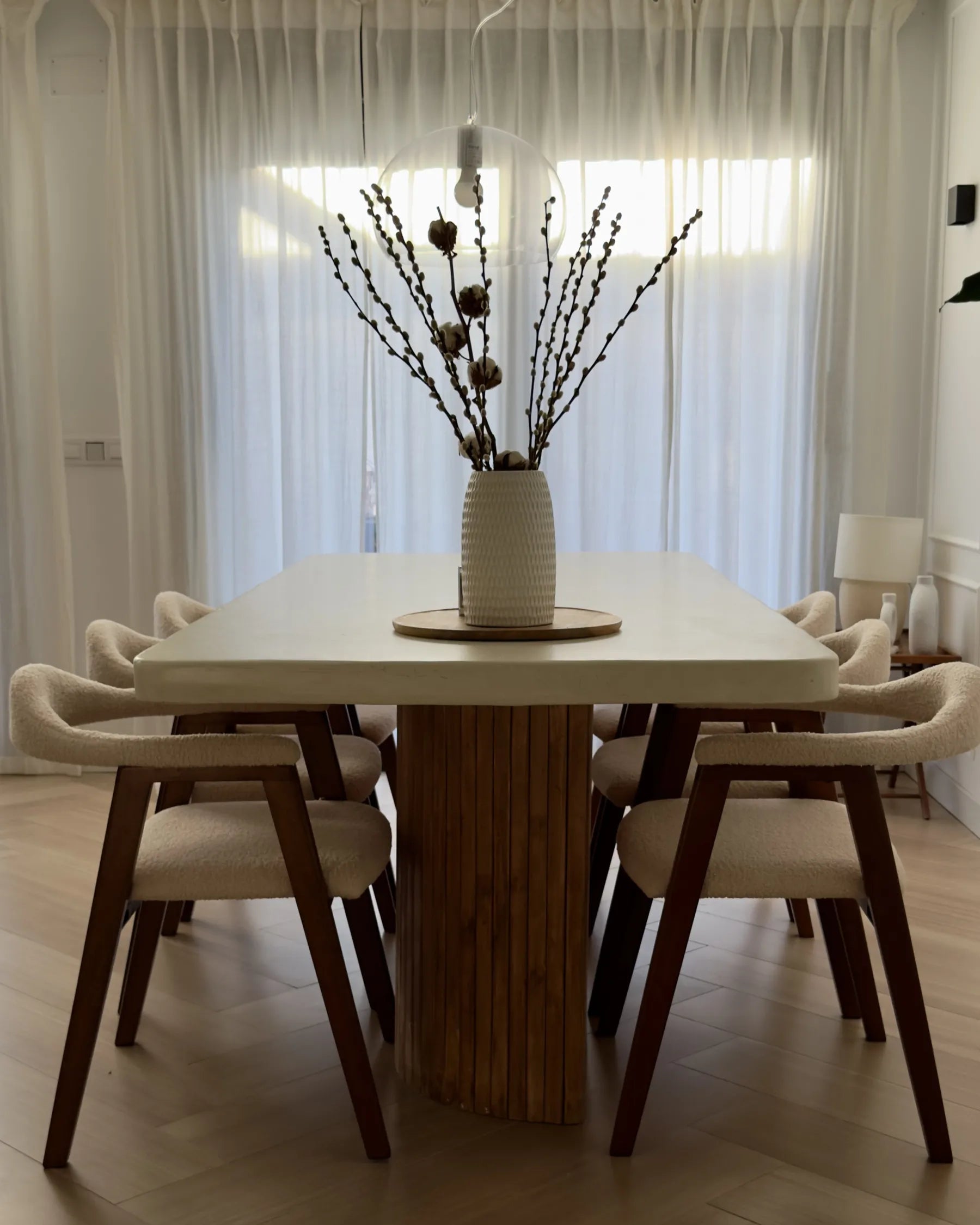 Set of 2 Dining Chairs ONECO Wood Dark Brown