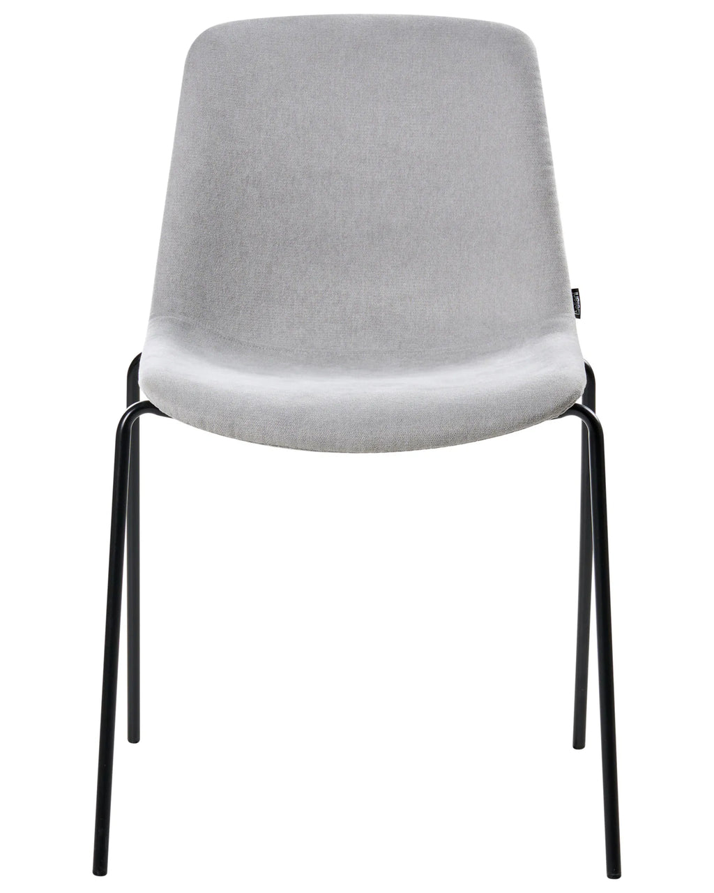 Set of 4 Dining Chairs TILLER Fabric Grey