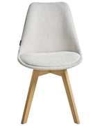Set of 2 Dining Chairs DAKOTA II Fabric Off-White