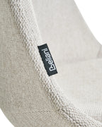 Set of 2 Dining Chairs DAKOTA II Fabric Off-White