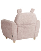 Kids Armchair Hippo MARIBO Boucle Pastel Pink