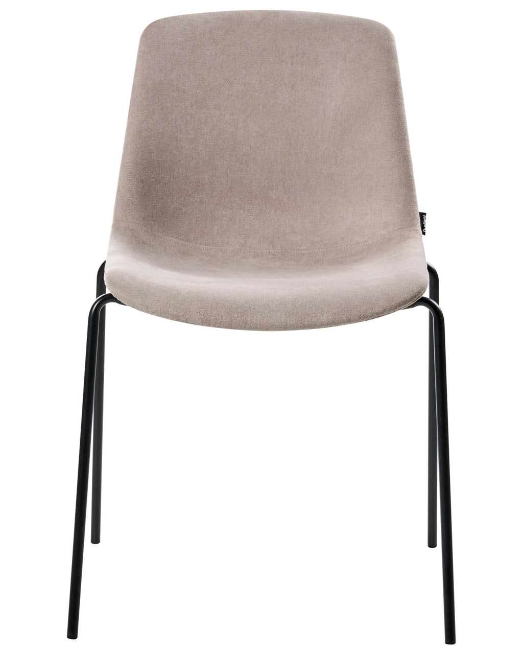 Set of 4 Dining Chairs TILLER Fabric Beige