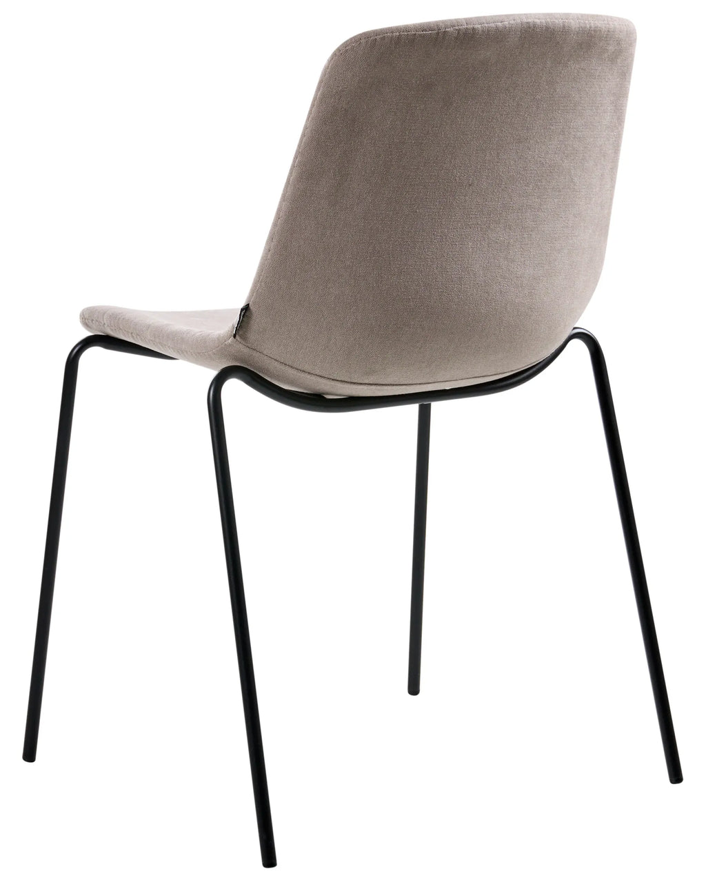 Set of 4 Dining Chairs TILLER Fabric Beige