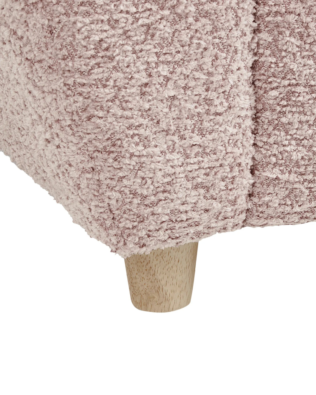 Kids Armchair Hippo MARIBO Boucle Pastel Pink