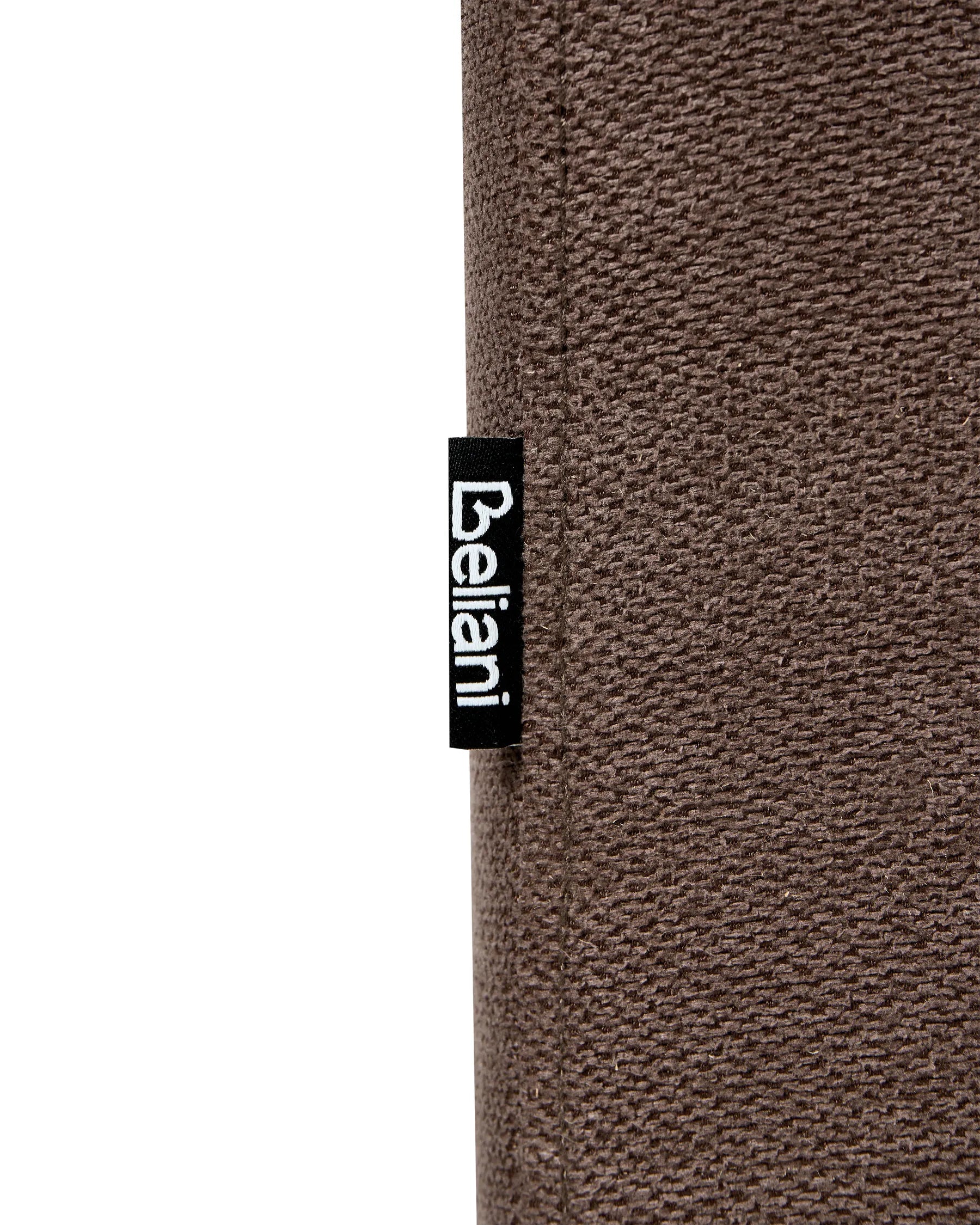 Set of 2 Dining Chairs BROADWAY Fabric Brown