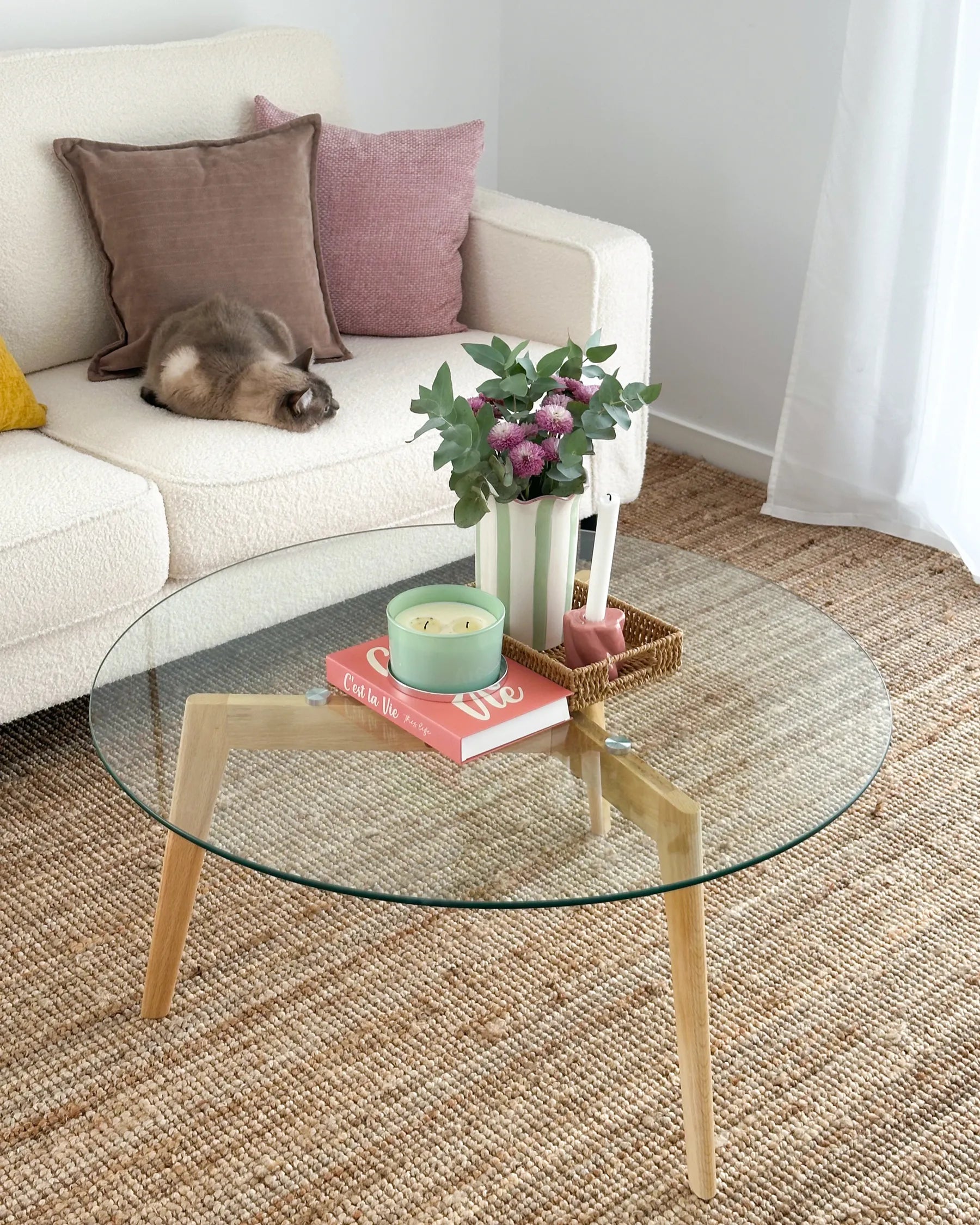 Coffee Table MINNESOTA Glass Transparent