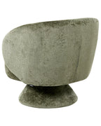 Swivel Armchair LIEKSA Chenille Green