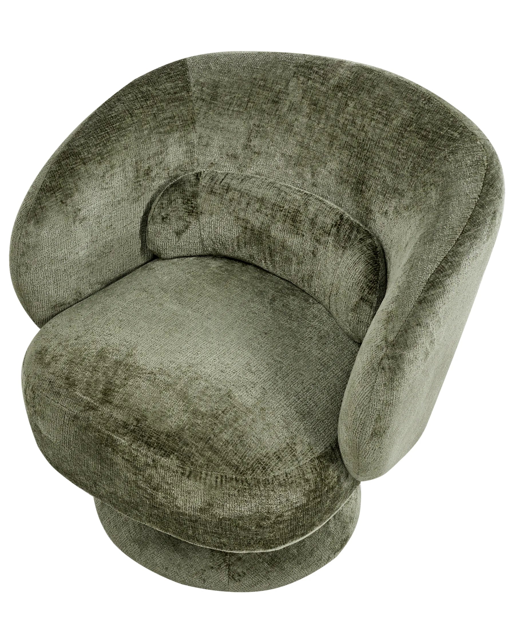 Swivel Armchair LIEKSA Chenille Green