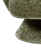 Swivel Armchair LIEKSA Chenille Green