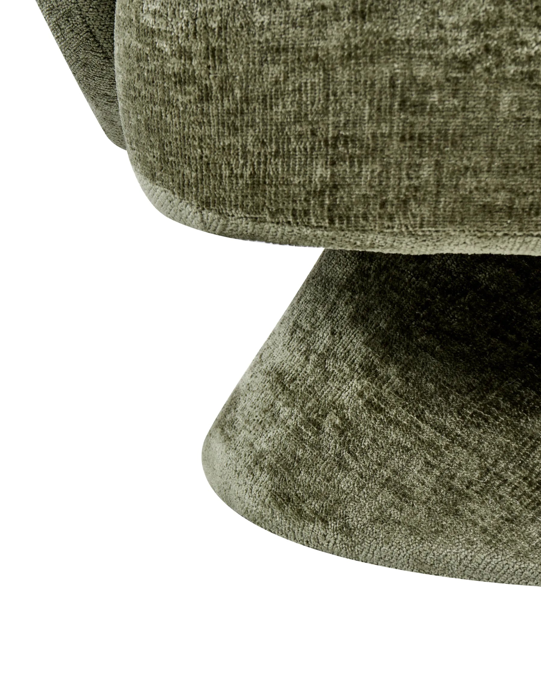 Swivel Armchair LIEKSA Chenille Green