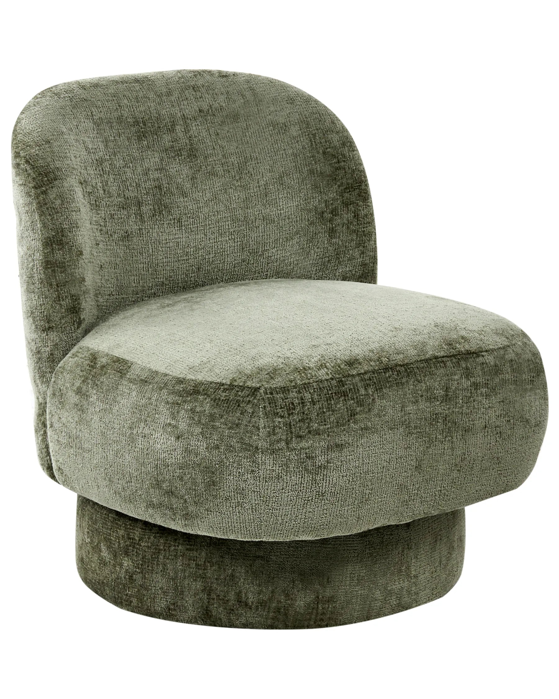 Swivel Armchair AYLO Chenille Green