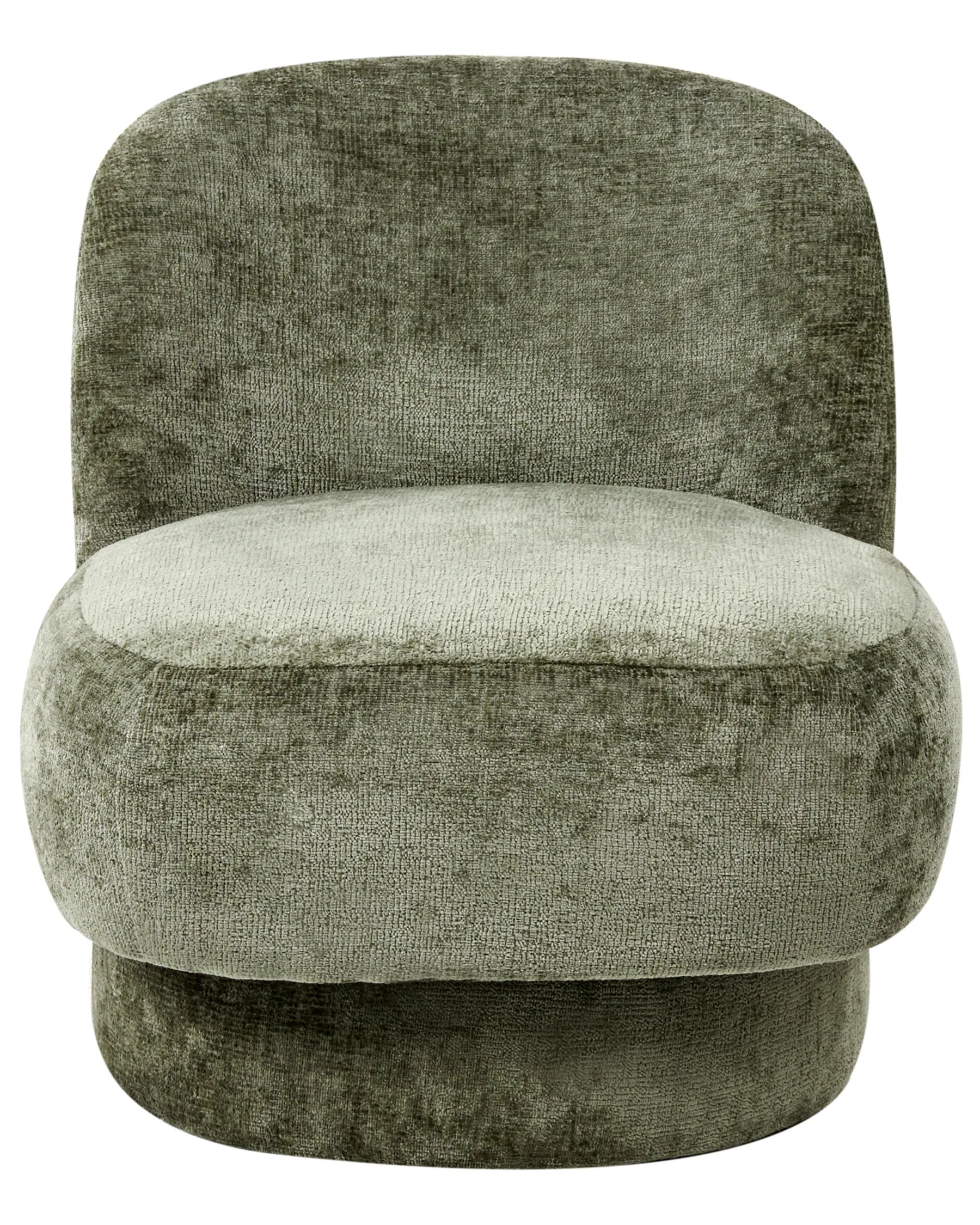 Swivel Armchair AYLO Chenille Green
