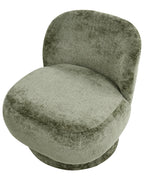 Swivel Armchair AYLO Chenille Green