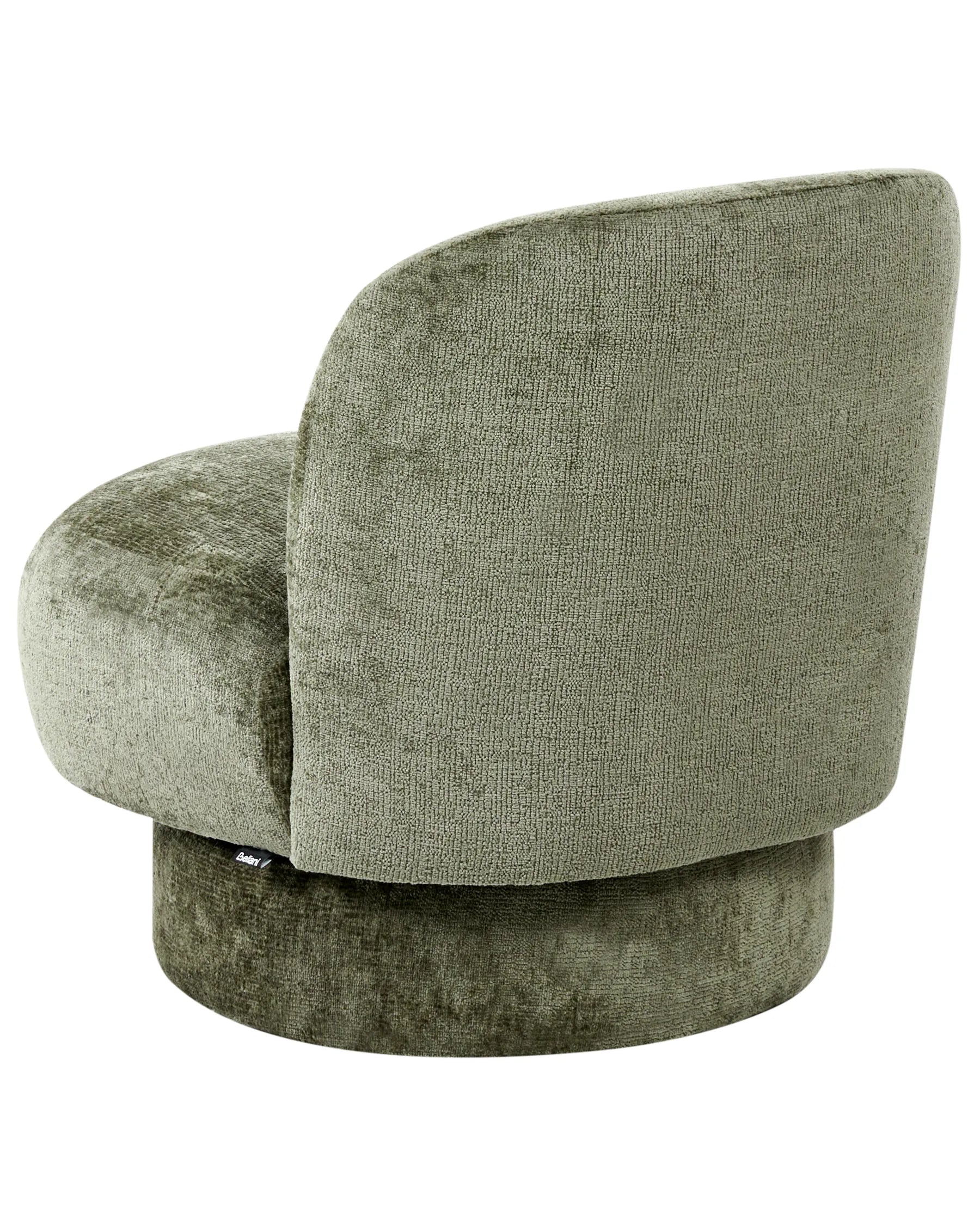 Swivel Armchair AYLO Chenille Green