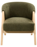 Armchair DORANO Boucle Dark Green – upholstery detail