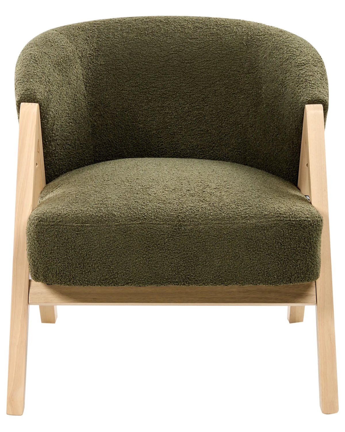 Armchair DORANO Boucle Dark Green – upholstery detail