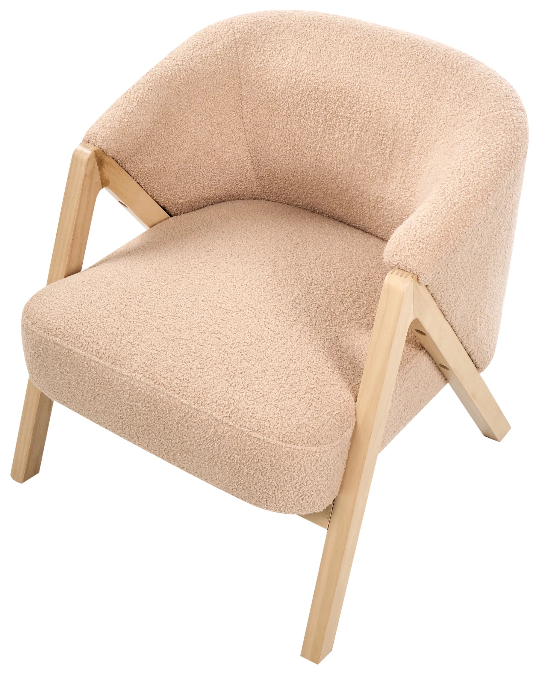 Armchair SKEI Boucle Beige