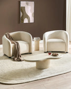 Armchair VELTADA Velvet Off-White