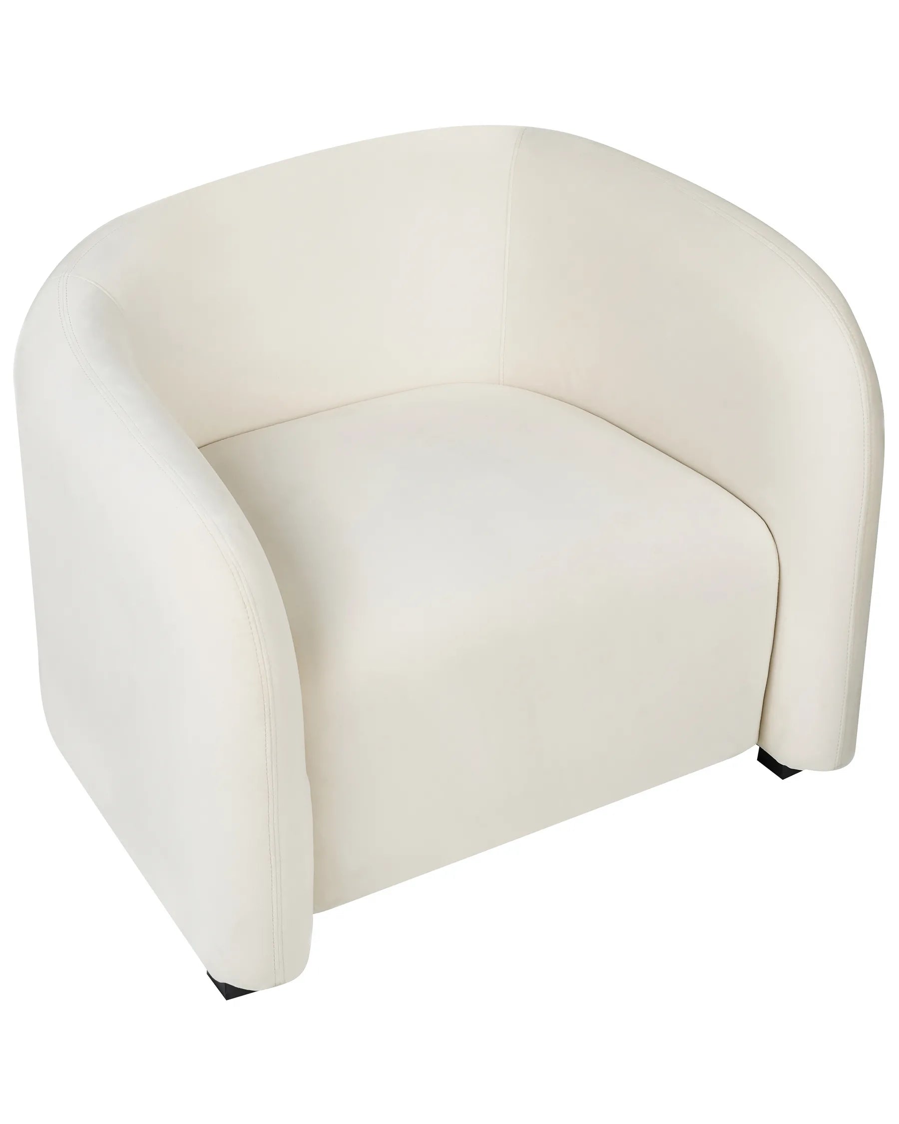Armchair VELTADA Velvet Off-White