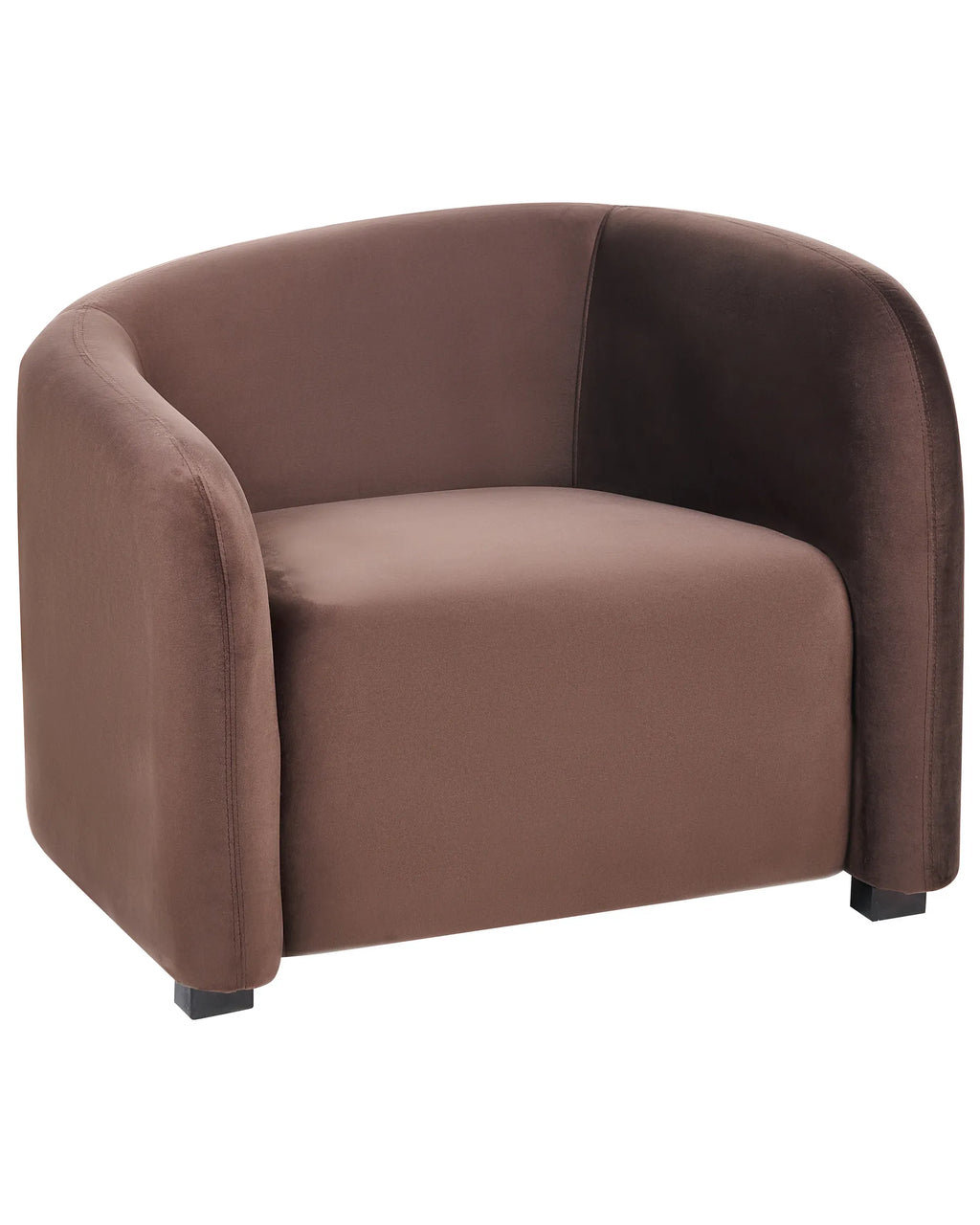 Armchair VELTADA Velvet Dark Brown