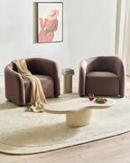 Armchair VELTADA Velvet Dark Brown