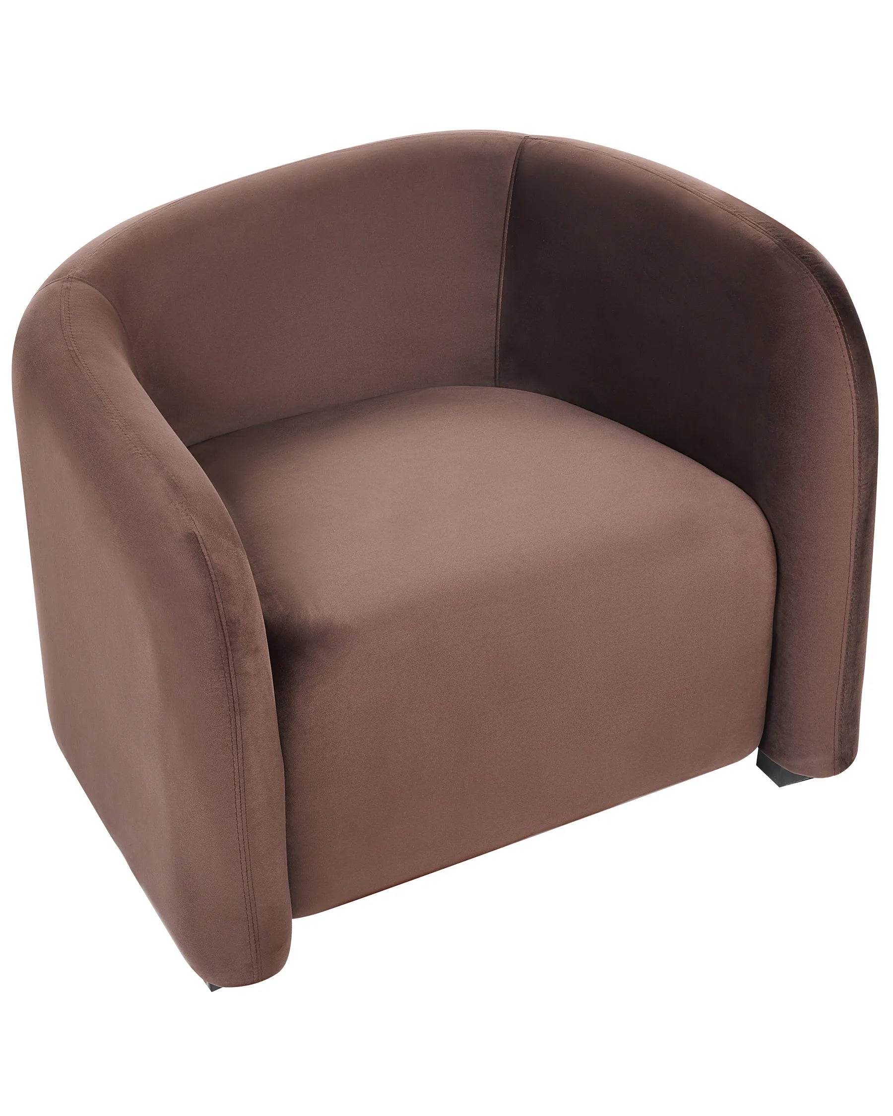 Armchair VELTADA Velvet Dark Brown