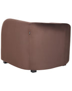Armchair VELTADA Velvet Dark Brown