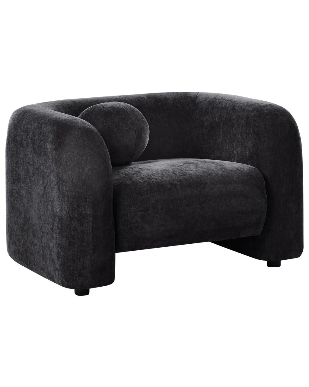 Armchair LEIREN Chenille Black