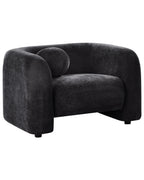 Armchair LEIREN Chenille Black