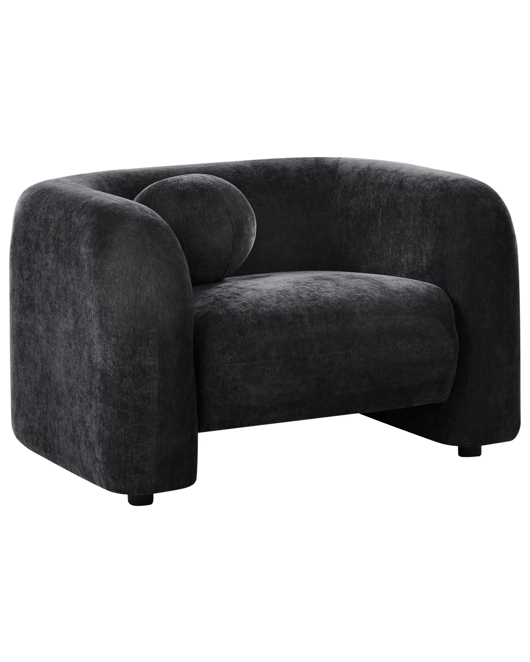Armchair LEIREN Chenille Black