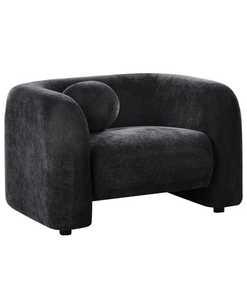 Armchair LEIREN Chenille Black