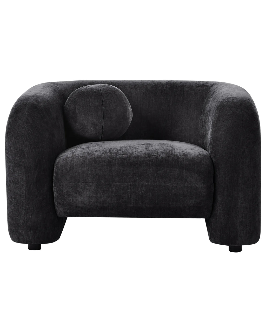 Armchair LEIREN Chenille Black