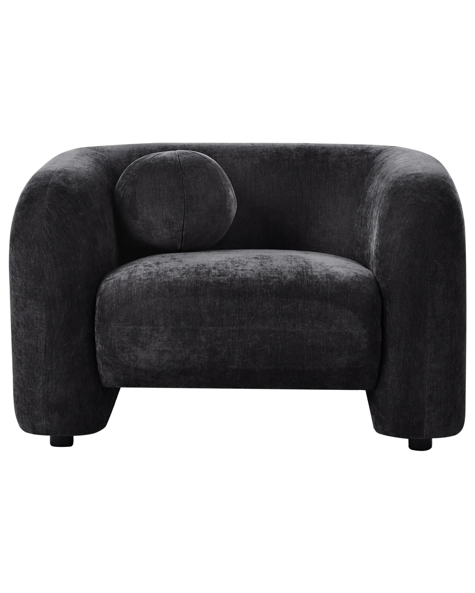 Armchair LEIREN Chenille Black