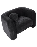 Armchair LEIREN Chenille Black