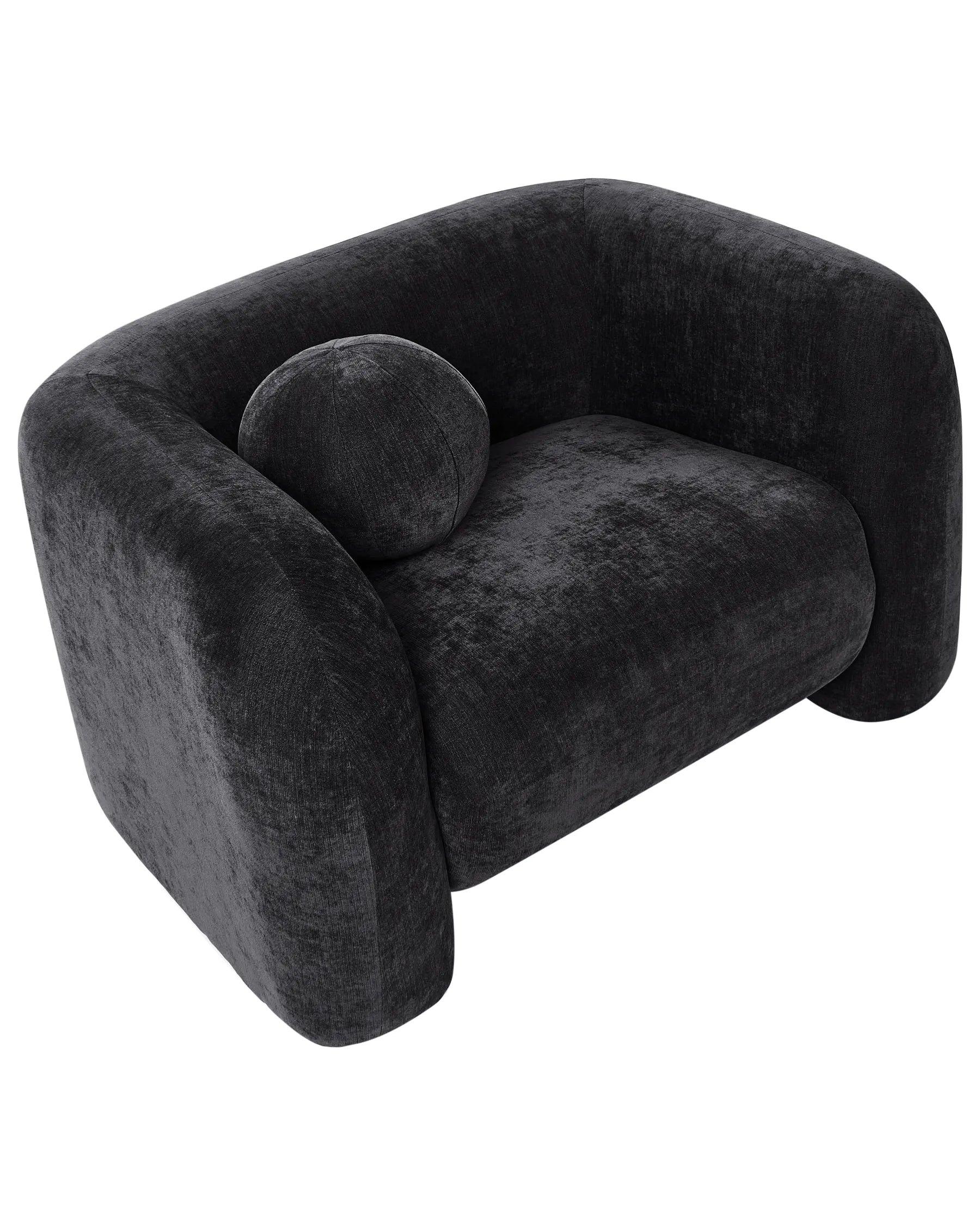 Armchair LEIREN Chenille Black
