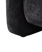 Armchair LEIREN Chenille Black
