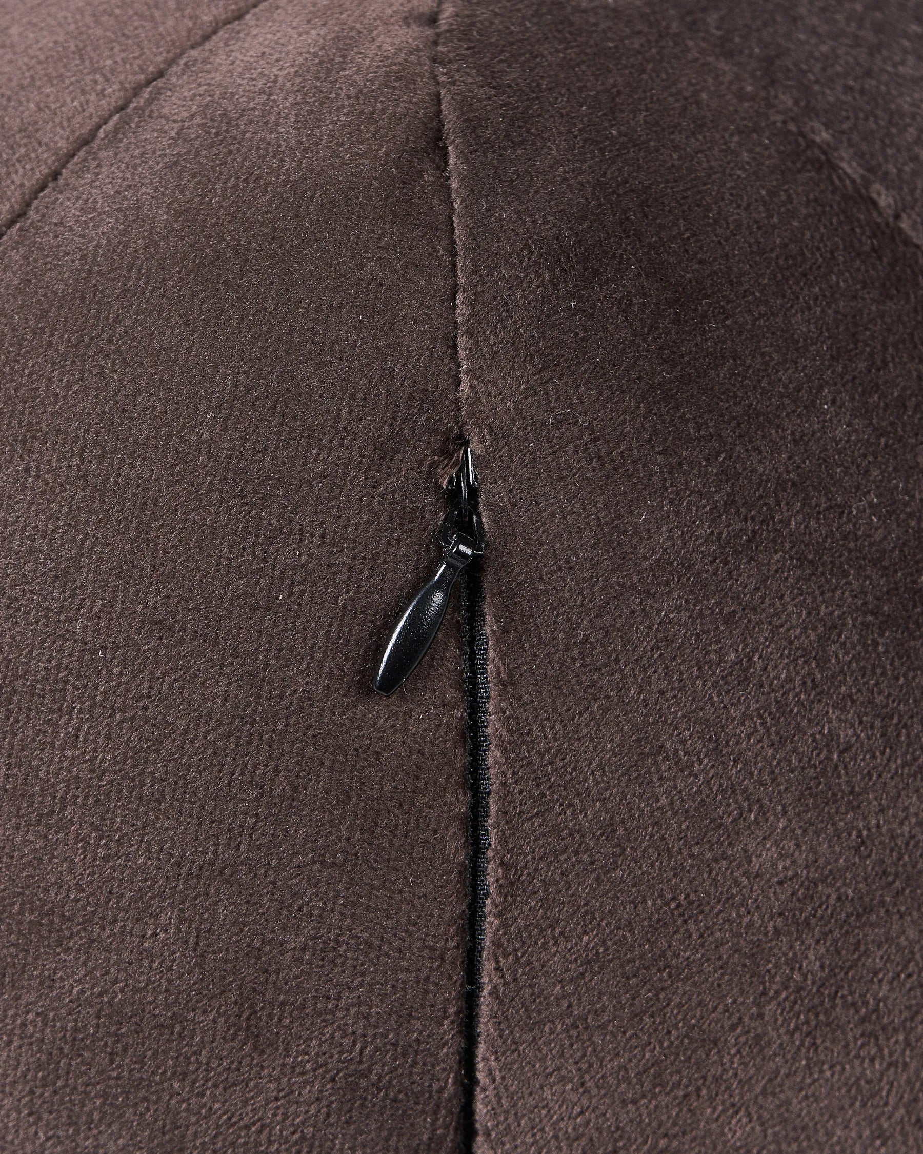 Armchair LEIREN Velvet Dark Brown