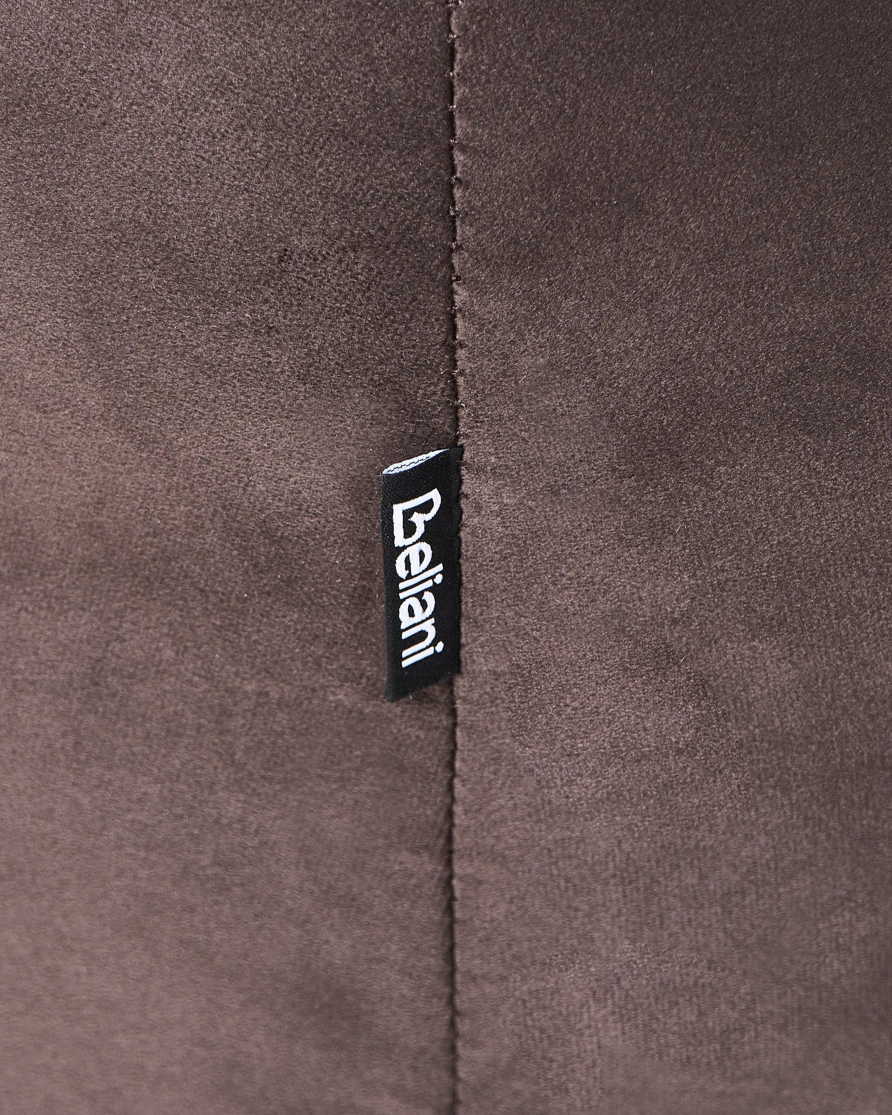 Armchair LEIREN Velvet Dark Brown