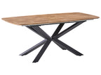 Extending Dining Table GAIRDNER Brown 140/180 cm 90 cm