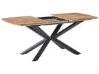 Extending Dining Table GAIRDNER Brown 140/180 cm 90 cm