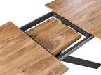 Extending Dining Table GAIRDNER Brown 140/180 cm 90 cm