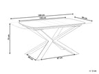 Extending Dining Table GAIRDNER Brown 140/180 cm 90 cm