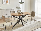 Extending Dining Table MACQUARIE Brown 140/180 cm 90 cm