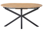 Extending Dining Table MACQUARIE Brown 140/180 cm 90 cm