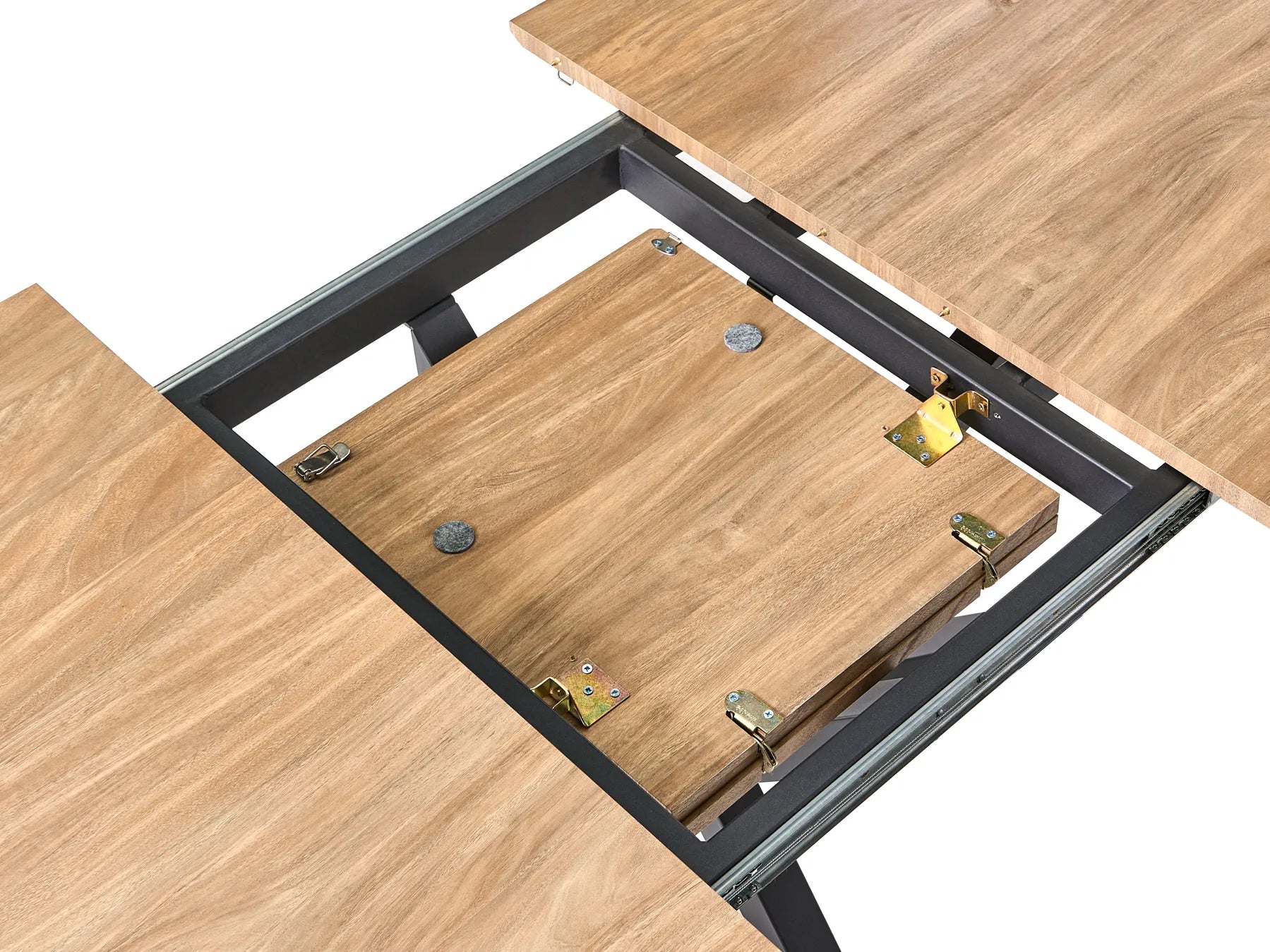 Extending Dining Table MACQUARIE Brown 140/180 cm 90 cm