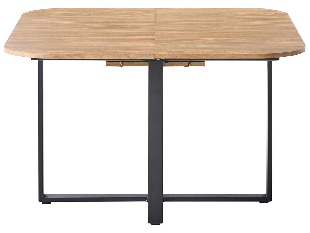 Extending Dining Table COOPER Brown 120/160 cm 120 cm