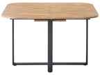 Extending Dining Table COOPER Brown 120/160 cm 120 cm