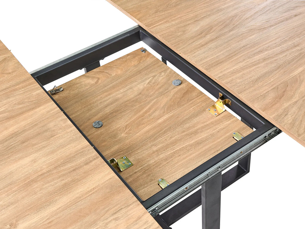 Dining Table ALEXANDRINA Brown 120/160 cm 120 cm
